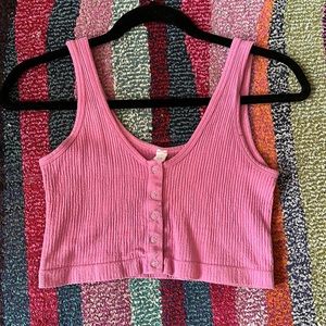 Pink crop top from Urban Outfitters! Size M/L but fits any size!